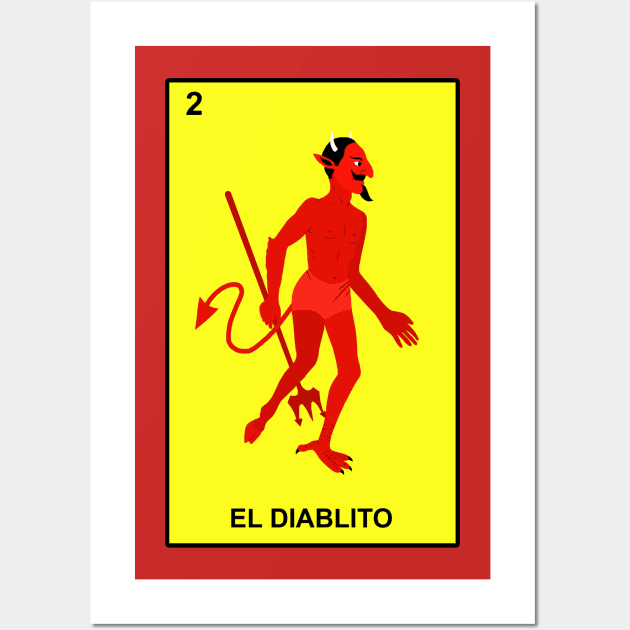 Loteria El Diablito Wall Art by ElviaMontemayor